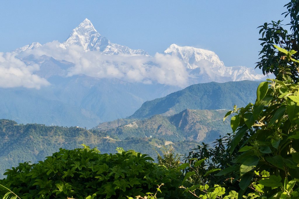 berg på Annapurna Base Camp vandring