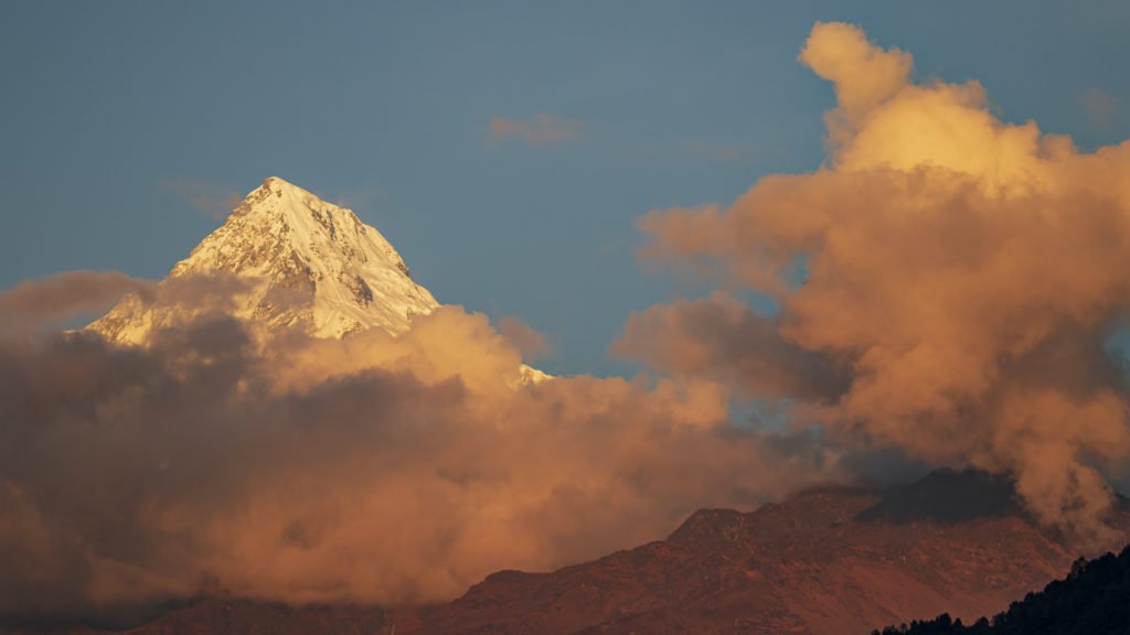 bergstoppar i Nepal