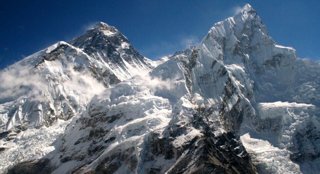 gruppresa Everest, vy av Mt Everest från Kala Pathar
