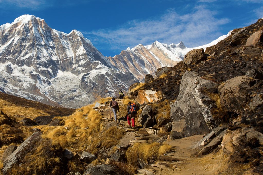 vandra i Nepal och se Annapurna Base Camp